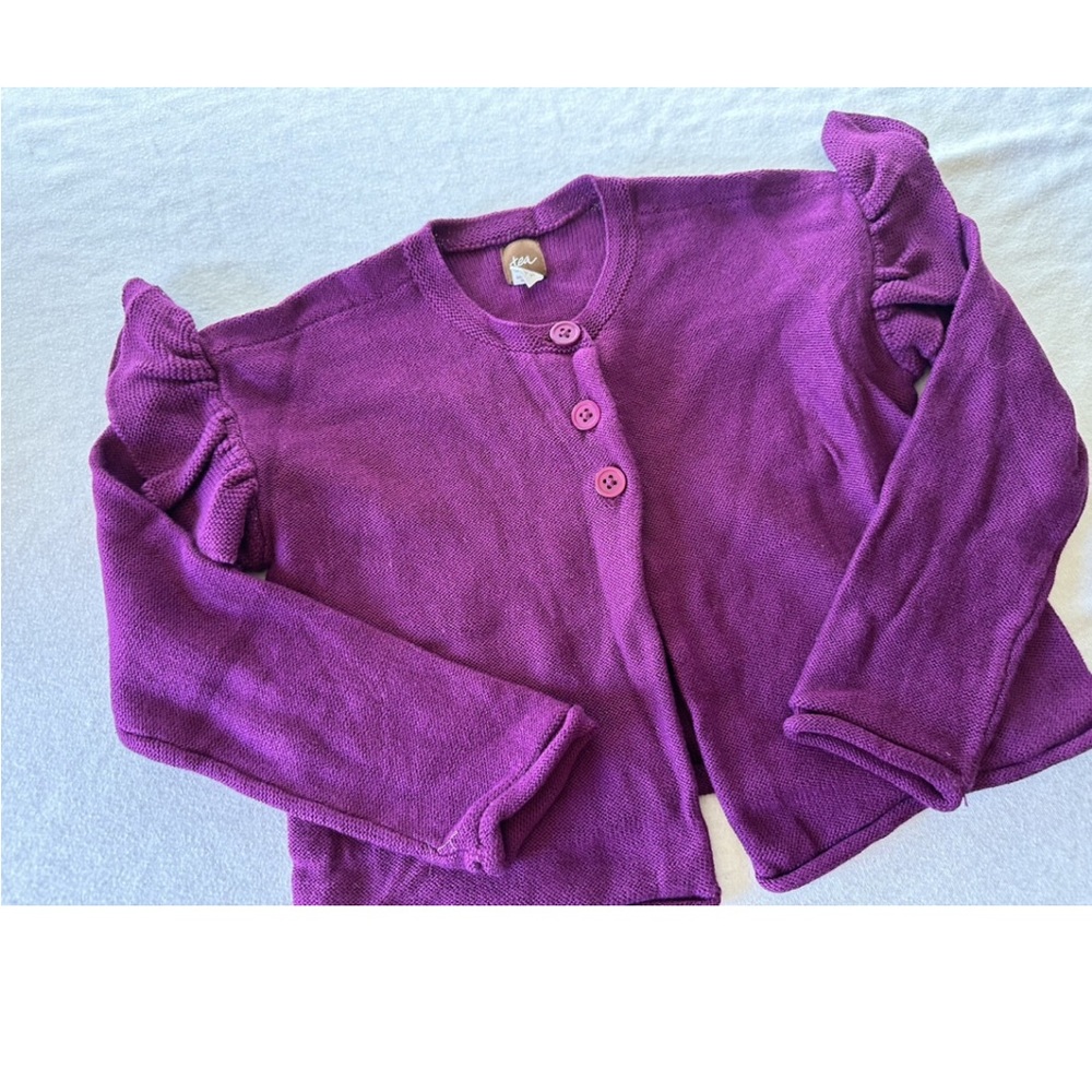 Tea Collection Ruffle Cardigan - Picture 2 of 4